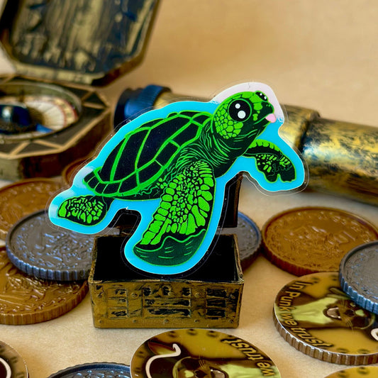 Taco the Sea Turtle Glow in the Dark Sticker