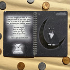 Cat on the Moon Foil A5 Spiral Notebook