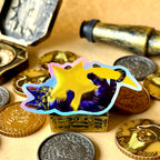 Luna The Chaotic Cosmic Cat Holographic Sticker!