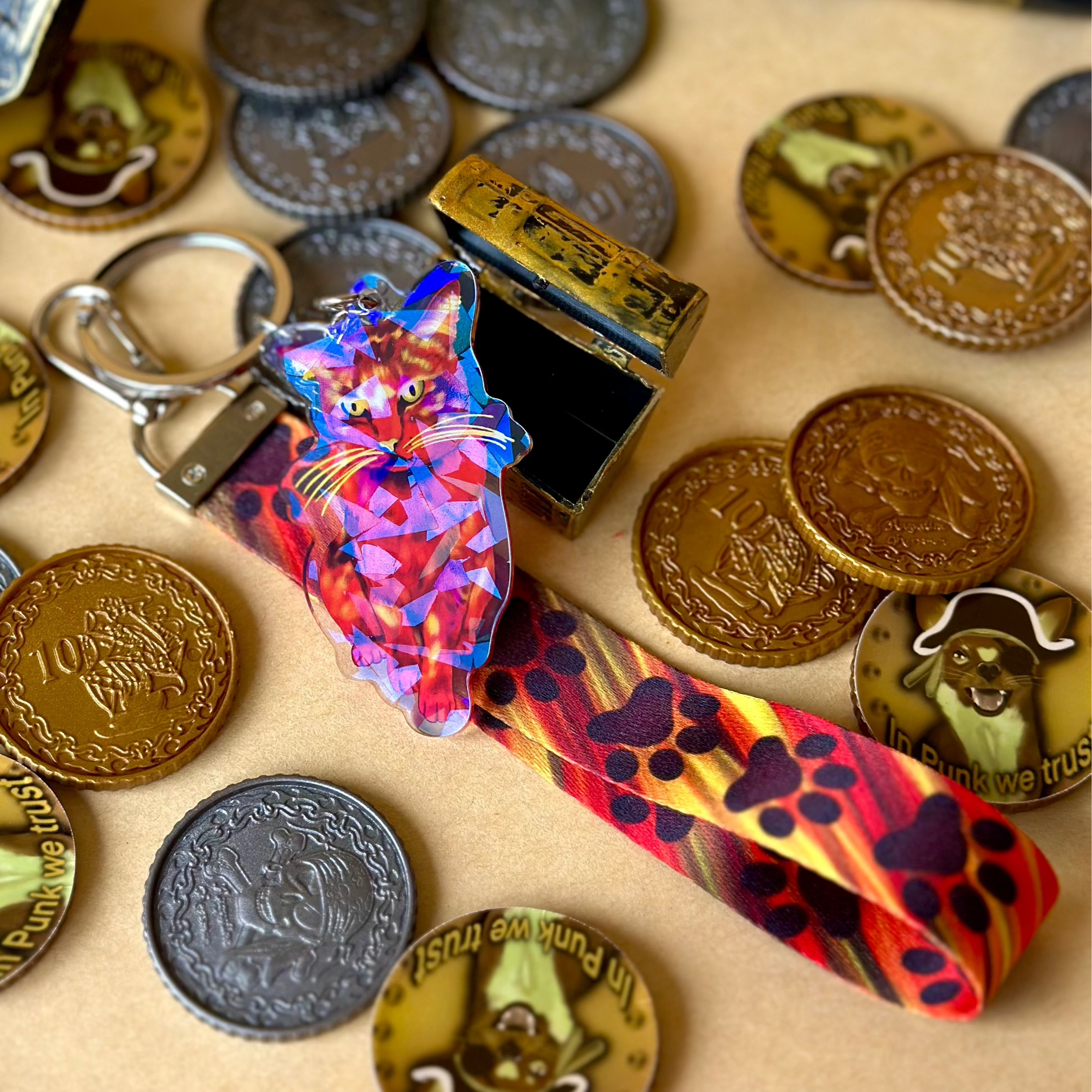 Blaze the Fire Kitty Lanyard!