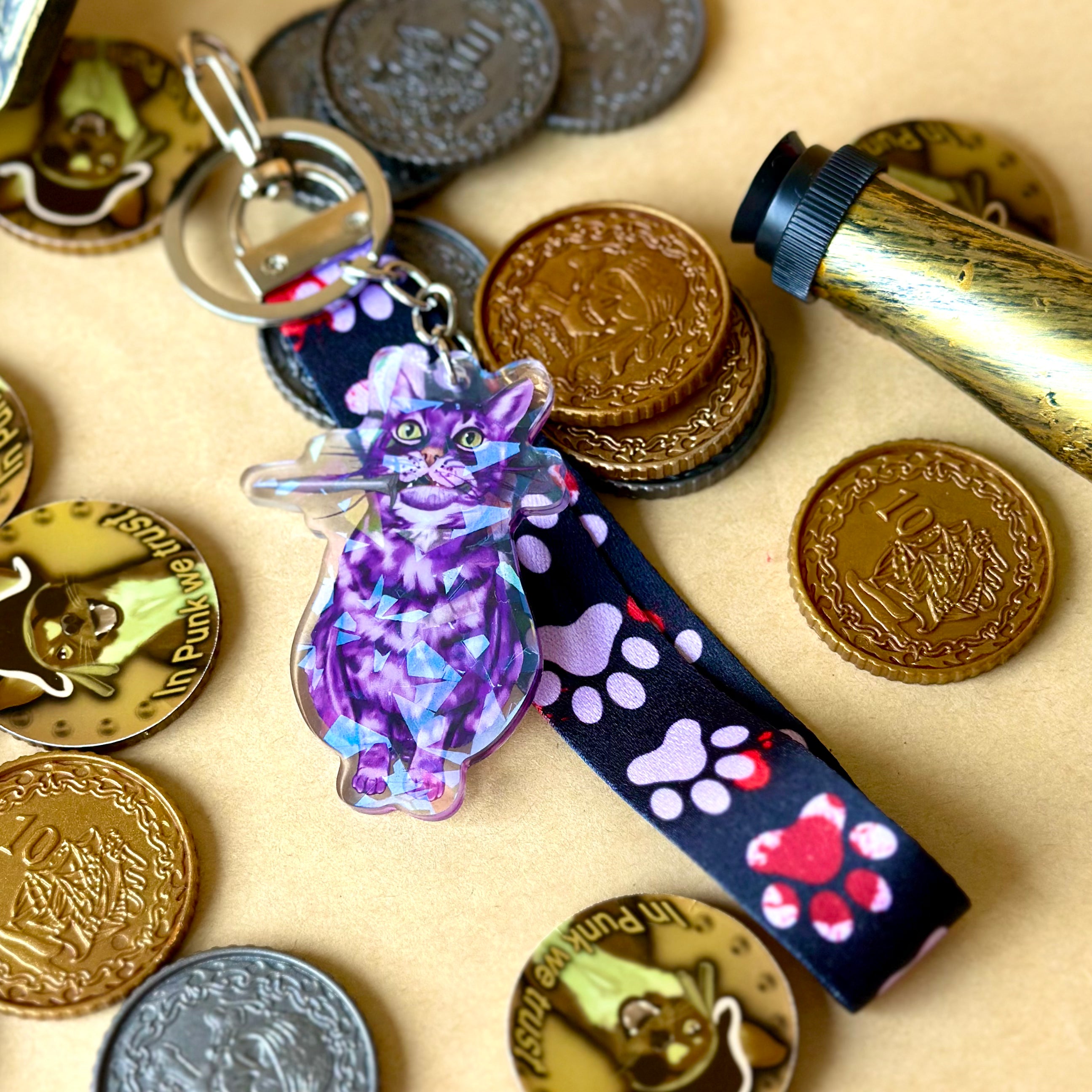 Rosie the Knife Kitty Lanyard!