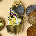 Golden Treasure Retriever Acrylic Keychain or Lanyard!