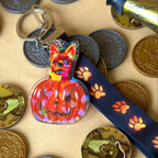 Pumpkin Punk the Chihuahua Acrylic Keychain or Lanyard!