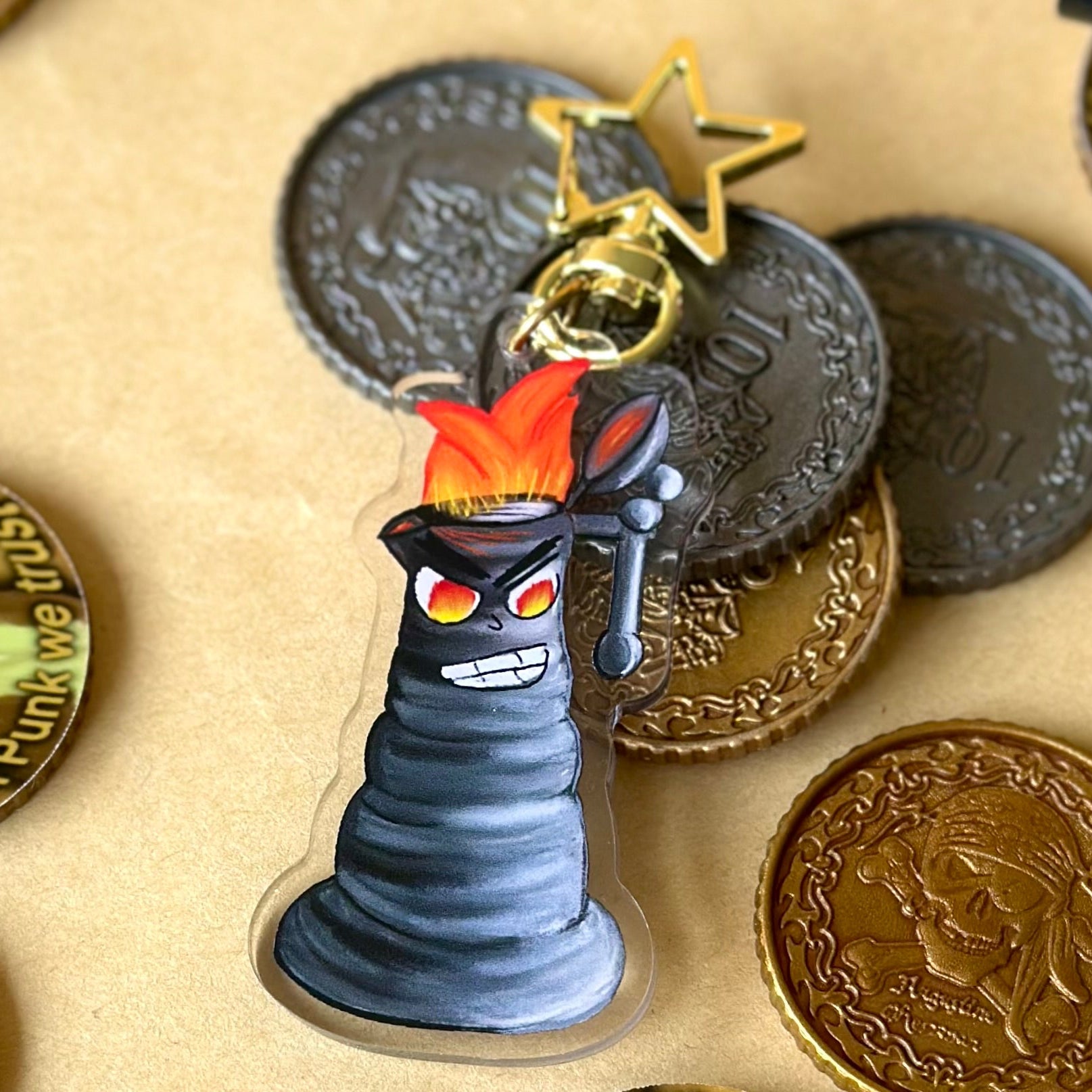 Angry Kettle Acrylic Keychain