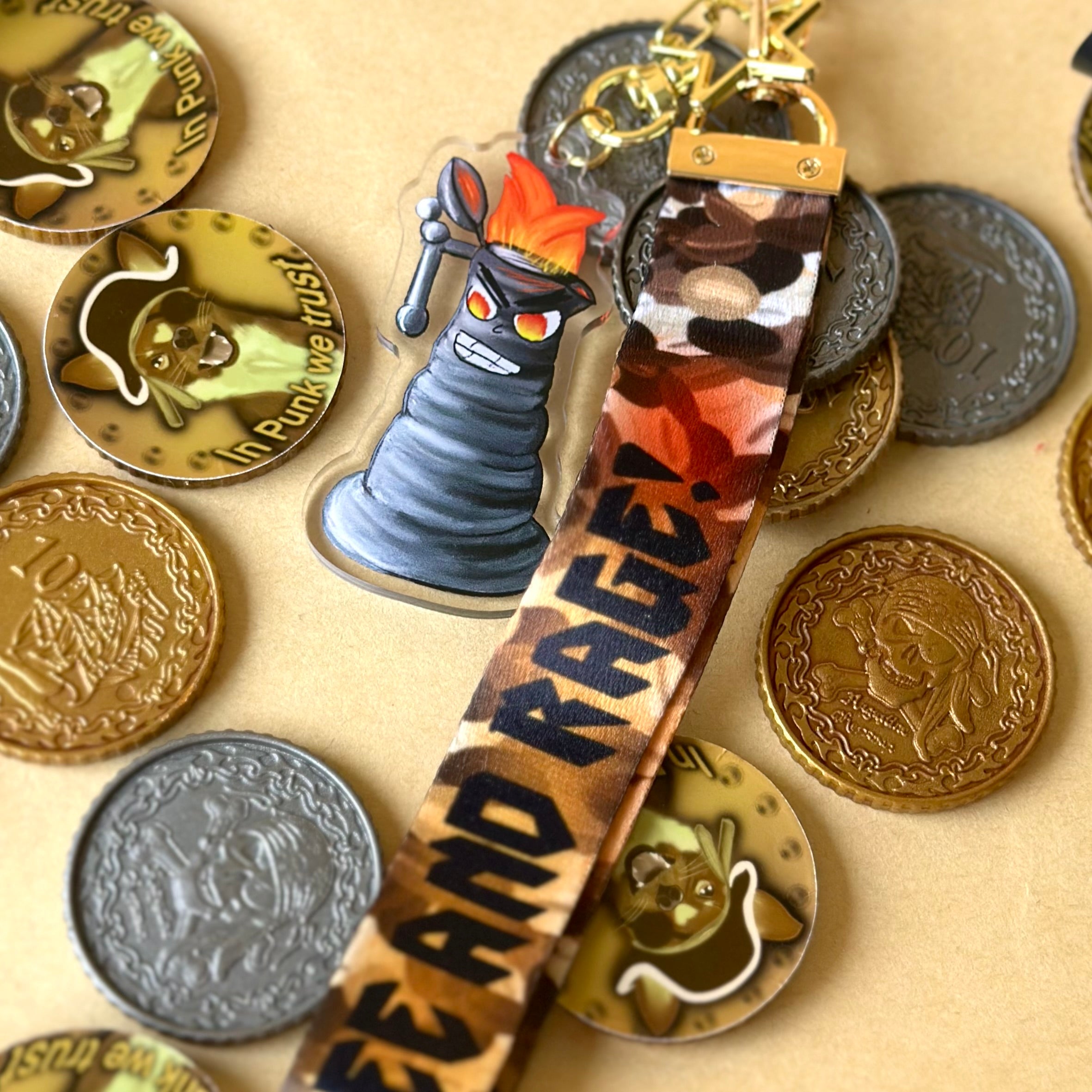 Angry Kettle Acrylic Keychain