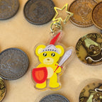 Shining Knight Cute Bear Acrylic Keychain