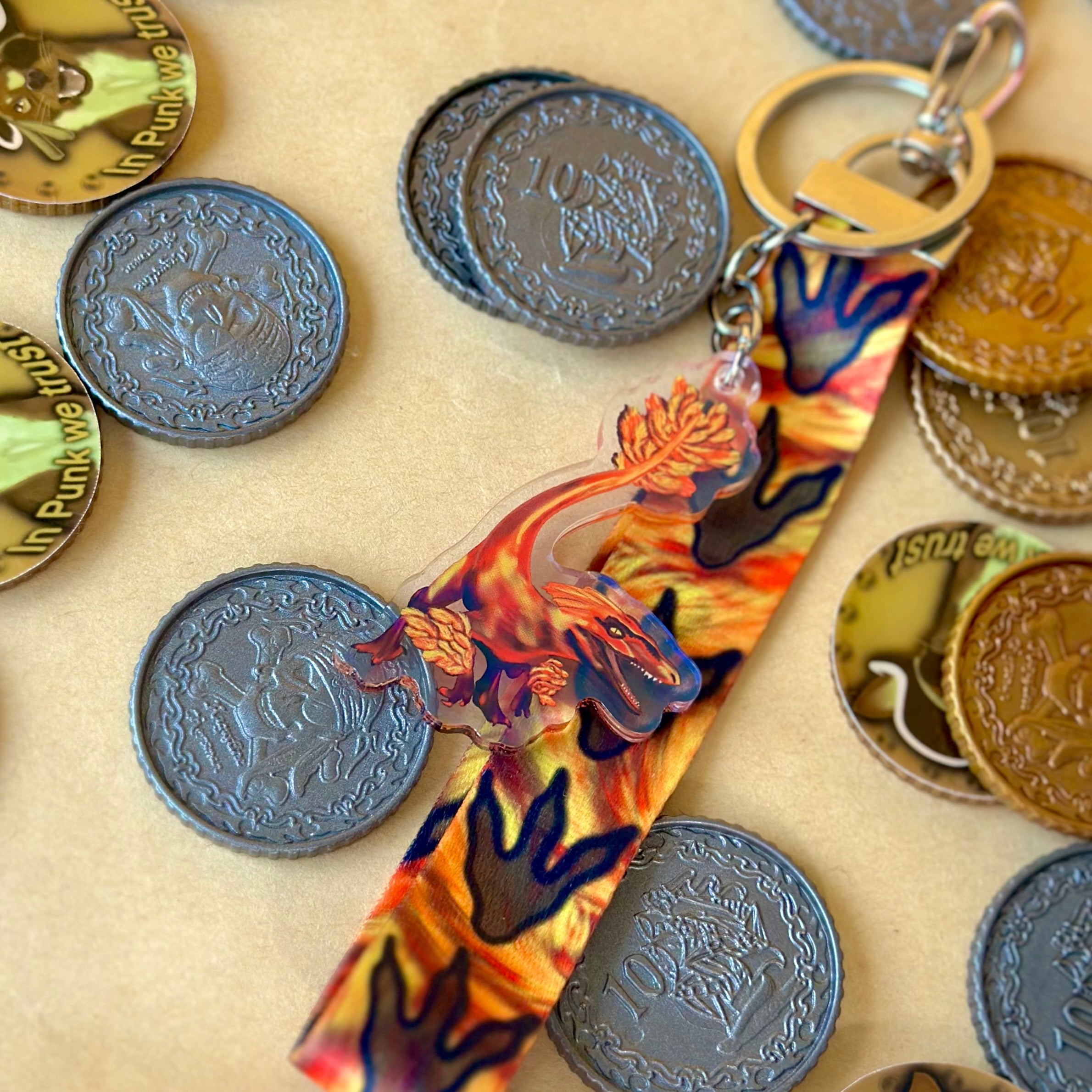 Pyroraptor Dinosaur Lanyard