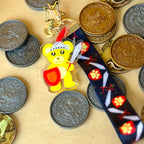 Shining Knight Cute Bear Acrylic Keychain