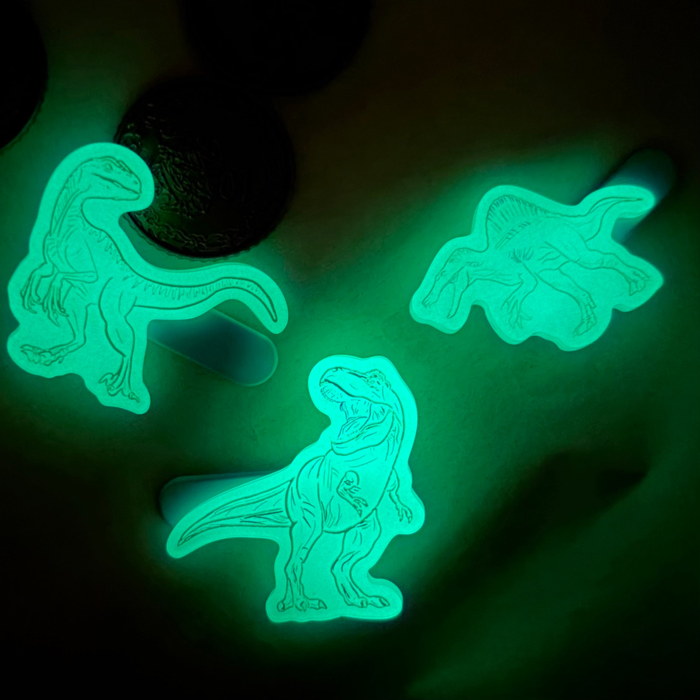 T-Rex Dinosaur Glow in the Dark Hair Clip