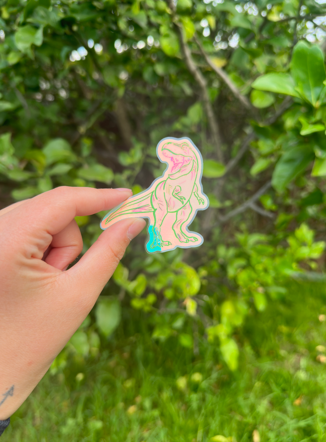 T-rex Glow in the Dark Sticker