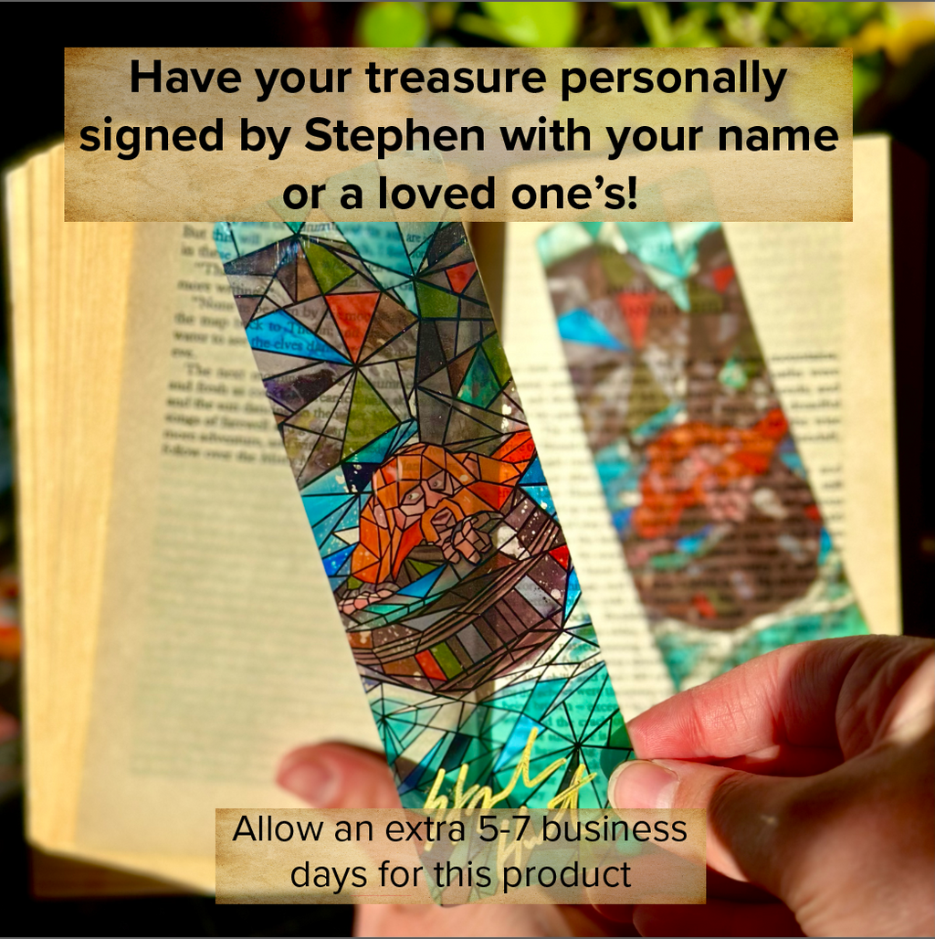Bombur Signed Stained Glass Style Bookmark!