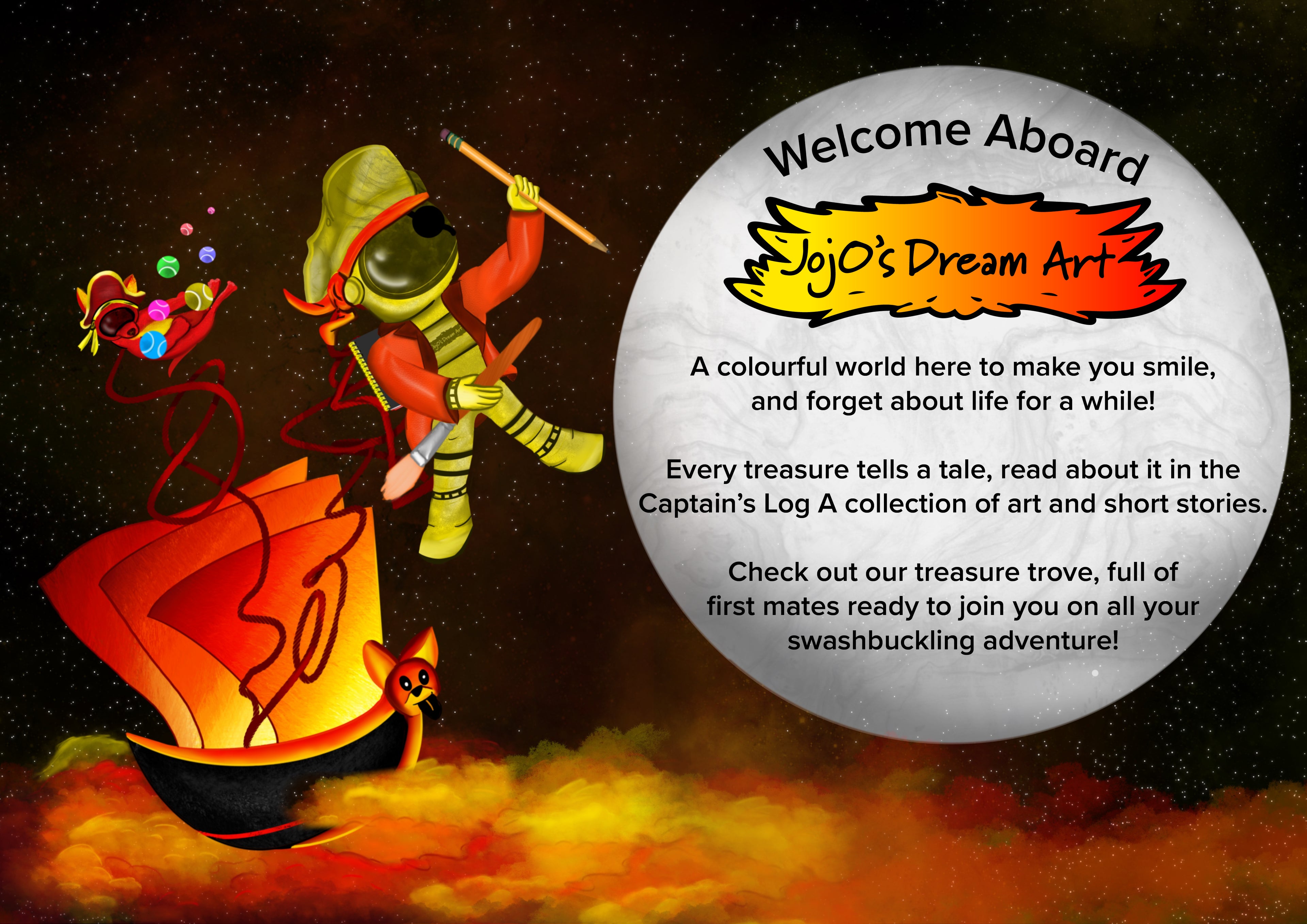 JojO's Dream Art Space Pirate Artwork, introducing you to the page.