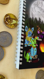 Tale of the Twilight Tails A5 Spiral Raised UV Notebook