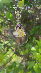 Acrylic Keychain with star clasp video showcasing Golden Retriever Treasure Dog