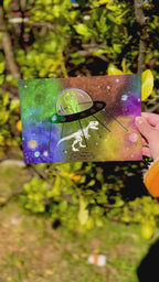 Stella the Space Dachshund A5 Foil Print