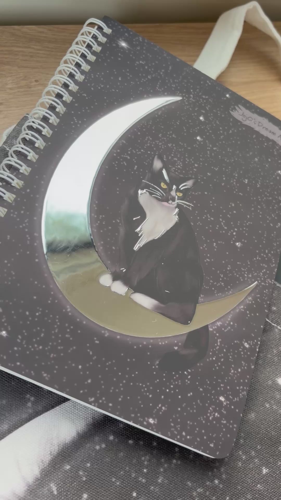 Cat on the Moon Tote Bag!